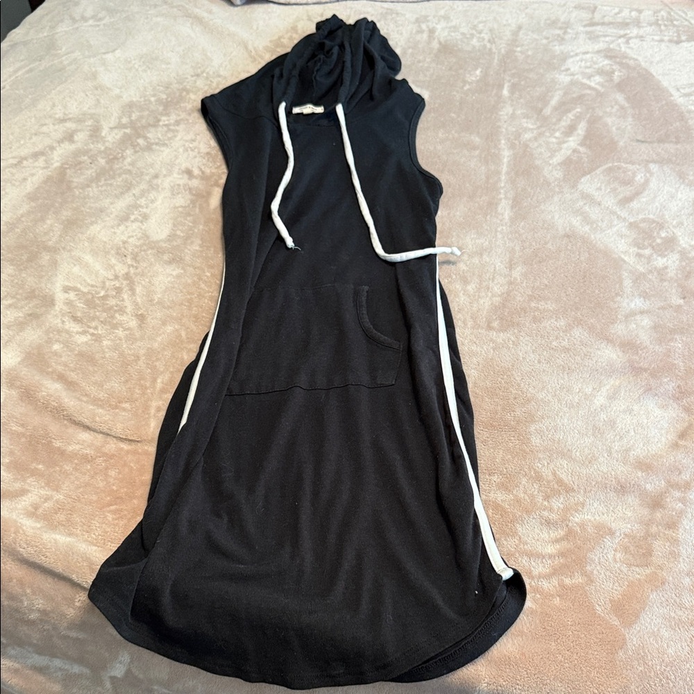 Heart & Hips Black Hoodie Dress